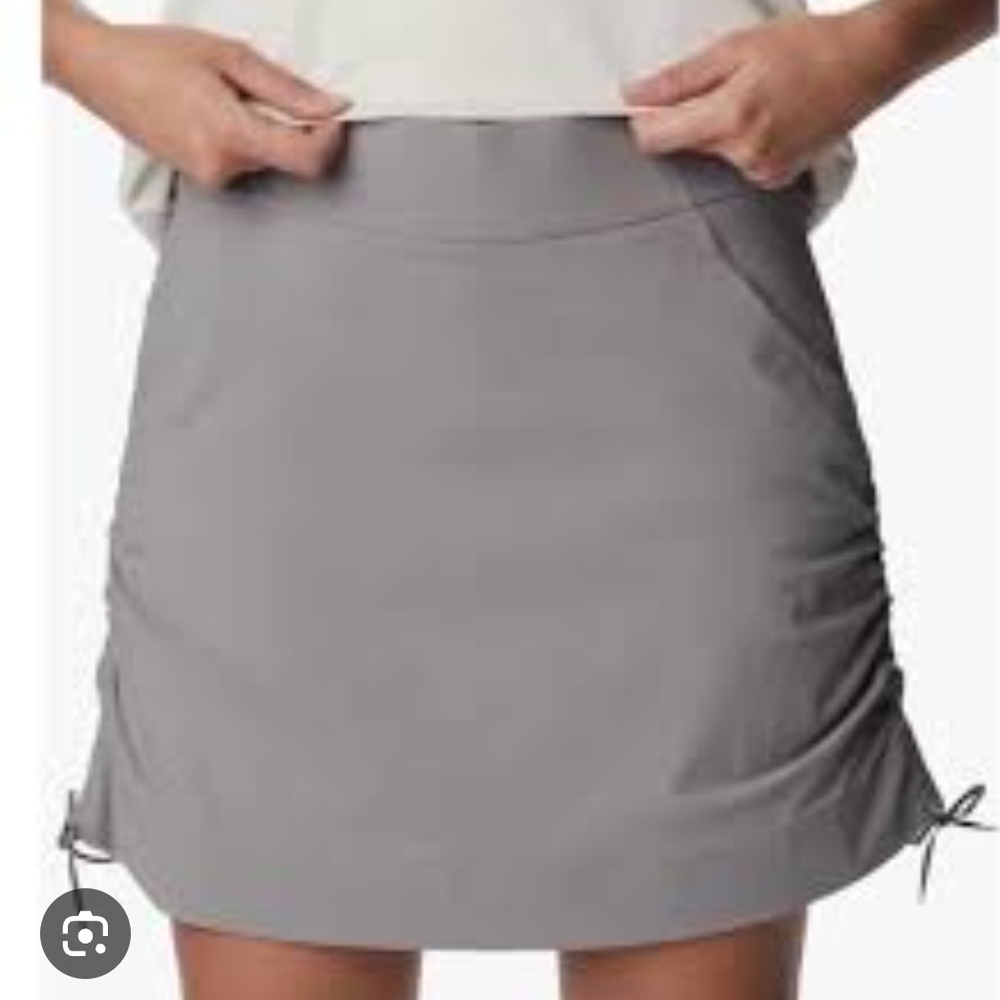 Columbia Women's Anytime Casual Ruched Skort Gray Size S